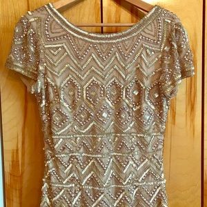 Adrianna Papell size 8 Sequin Gown